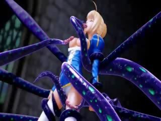 粗 无尽 3d tentacles