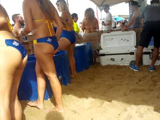 Ưu tú mô hình tuyệt vời ass trên các bãi biển phần tôi