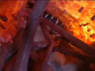 Heiß orientalisch mädchen saugt ausgeflippt lange tentakel